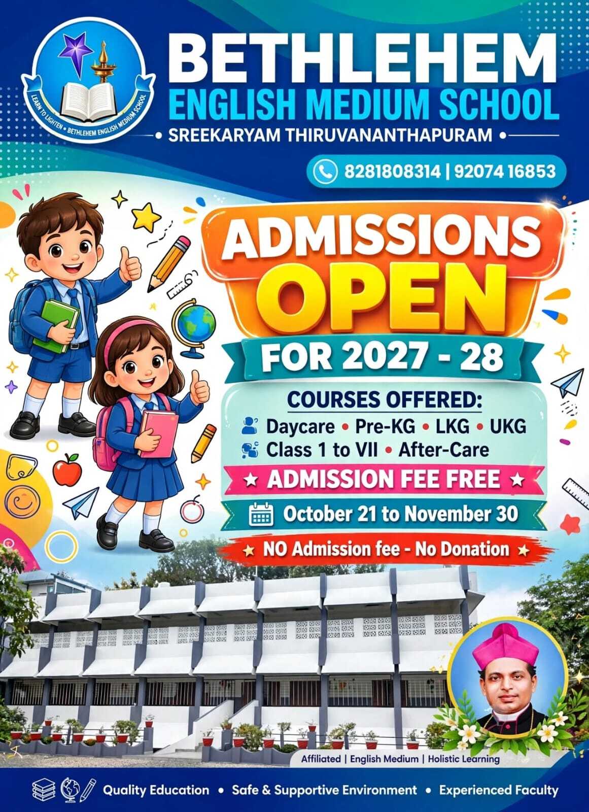 Bethlehem School - Admissions Open 2027-28
